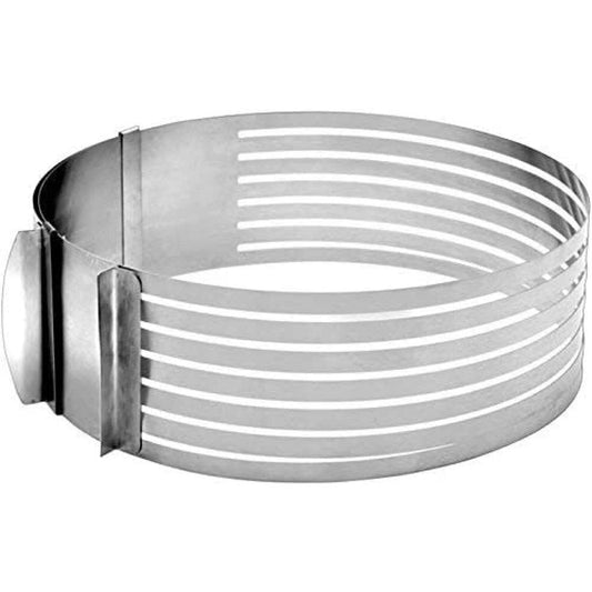 Cake Leveler Slicer, Adjustable Round Cake Rings, Cake cutter Stainless Steel Cake Slicing Accessories, 6 inch