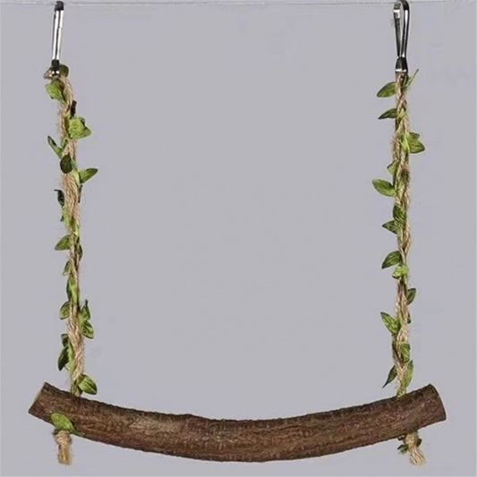 2pcs Swing Chicken Toy Perch Chicken Stand Bird Chew Toy for Birds Parrots Training Stand Holder Bird Toy Chickens and Parrots Bird Swings Birdcage Accessories(small size)