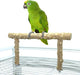 Pepper Wood Parrot Stand Branch, Wooden Perch for Parakeet Cockatiels Conures Lovebirds Budgies, Birdcage Accessories(small size)