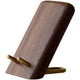 Wooden Desktop Phone Stand, Portable Mobile Phone Bracket for Office and Live Streaming, Creative Black Walnut Cellphone Holder with Stable Tabletop Rack