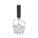 Stainless Steel Potato Masher, Double-Layer Design for Easy Mashing, Perfect for Potatoes, Avocado & Ground Beef, Durable Meat Smasher & Hamburger Tool(TPR handle)