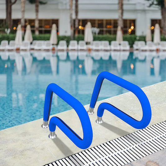 Pool Handrail Cover â Padded Zipper Sleeve for Inground & Above Ground Rails, Heat Reduction, Non-Slip Comfort Grip, 8FT, 2-Pack