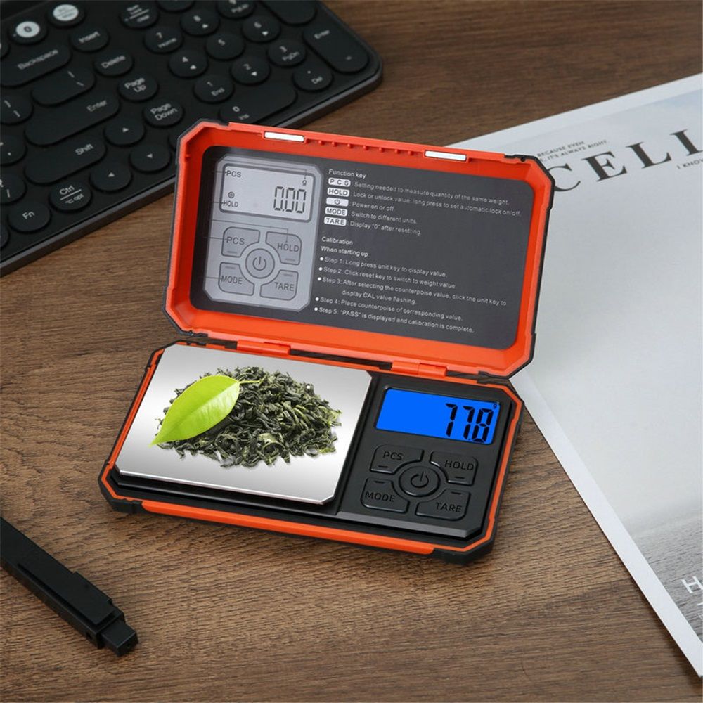 Digital Pocket Scale, Gram Scale 500g/0.01g, Units Conversion Smart Scale, LCD Display, for Food, Coffee, Jewelry, Medicine, Herb(Battery not included)