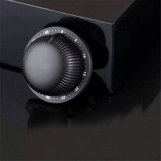 Kitchen Timer, Mechanical 1-Hour Kitchen Timer, Stainless Steel Countdown Timer, Long Ring, Magnetic Kitchen Timer Clock for Cooking - black