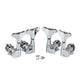 4 pack(2 left+2 right)Full Sealed Machine Heads Tuners Tuning Pegs Keys with Y-Style Button for Electric Bass
