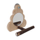 Wooden Bird Mirror for Cage, Parakeet Toys, Interactive Toys,Bird Cage Accessories for Parrots Finch Canaries