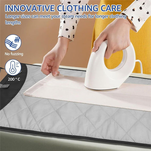 Over The Door Clothes Steamer Pad,45 ×19 inch Heat-resistant Over The Door Press Steam Pad,Vertical Hanging Over Door Clothes Steamer Pad for Clothes Steaming