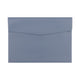 Expanding A4 Document File PU Leather Envelope Case Holder-Large Size Pockets for Paper Bills Stationery Tablet and PC, Work Study Traveling (Light Blue)