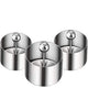 3 pack Mold Rice Ball Maker: Stainless Steel Sushi Mold with Press Set Round Lunch Maker for Kids Lunch Bento and Home Use