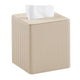 Leather Tissue Box Cover Square Tissue Box Holder for Bathroom Vanity Countertop Night Stands Bedroom Office Desk,Modern Tissue Decorative Organizer with Magnetic Closure(Only tissue box)
