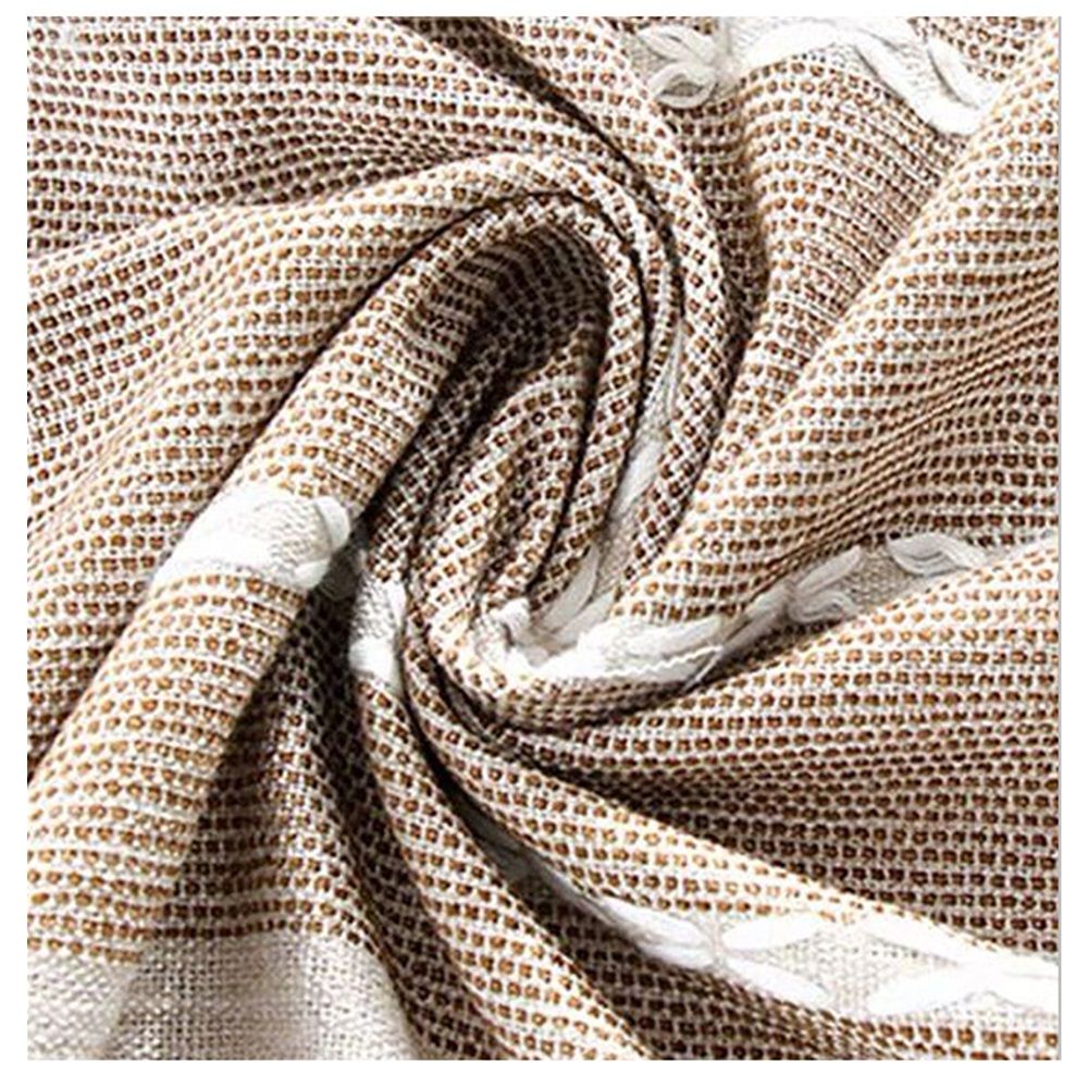 Table Cloth Rectangle Table Rustic Waterproof Tablecloth Cotton Linen Wrinkle Free Spring Tables Cover for Parties, Kitchen Dining, Holiday, Outdoor (khaki, 4-6 Seats, 55x70 Inches)