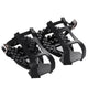 1 pairs Bike Bicycle Toe Clips Cage ONLY - Convert Pedals to Dual Function Pedals - Ride with Sneakers - black