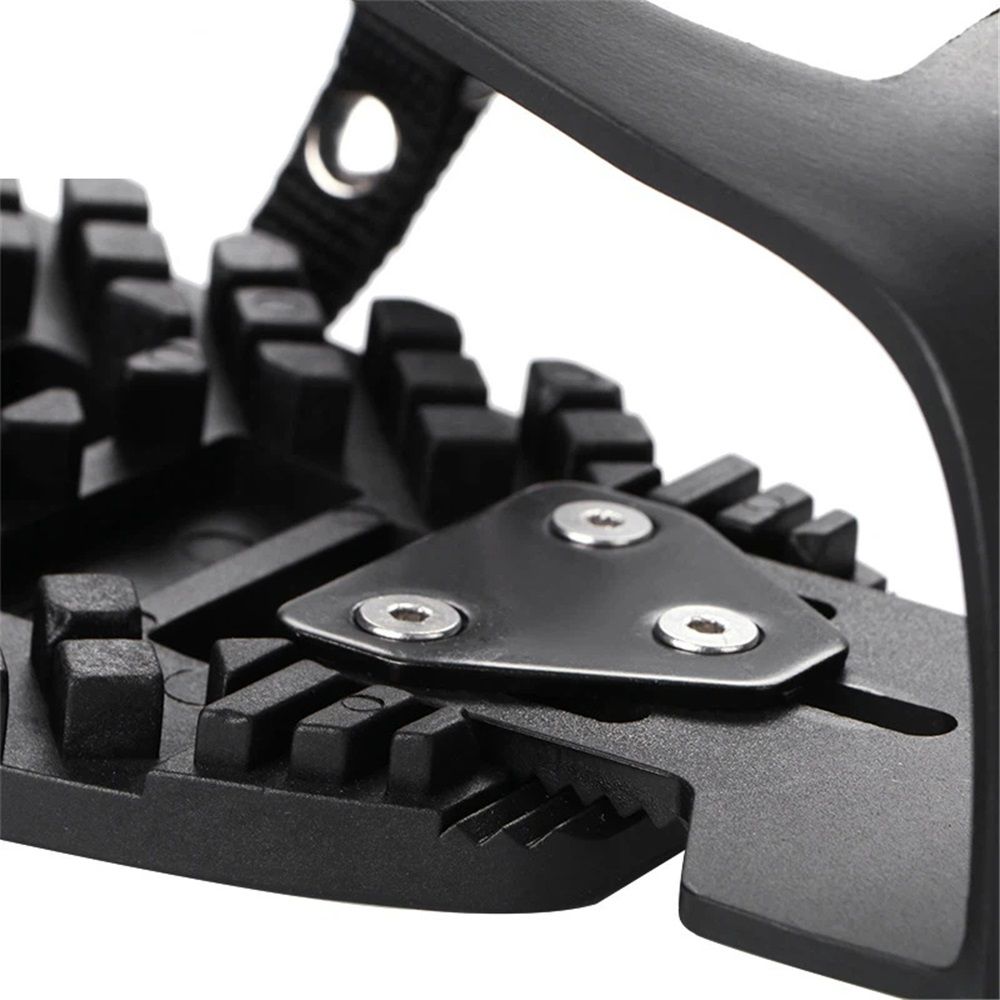 1 pairs Bike Bicycle Toe Clips Cage ONLY - Convert Pedals to Dual Function Pedals - Ride with Sneakers - black