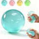 Clear Blue Coconut Oil Stress Ball, Slow Rising Non-Sticky Squishy Squeeze Ball, Soft Sensory Fidget Toy for Stress Relief, Relaxation and Focus