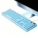 104 Keys Wired Keyboard Blue