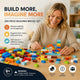 Portable Mini Building Blocks DIY Puzzle Toy, 200pcs Plain Bag Regular Colours (Separater & Instruction Included)