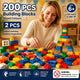 Gift-Worthy Mini Building Blocks DIY Puzzle Toy 2 Pack, 200pcs Color Box Pack (Separater & Instruction Included)