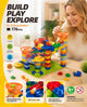 Imaginative Marble Run Building Blocks DIY Puzzle Toy, 89pcs Small Track (Colour Box Pack)