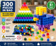 300pcs 10 Colors Mixed PP Square Building Blocks
