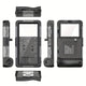 15m Waterproof Phone Case for Diving & Surfing - 1 Hour Underwater Shooting, Dual Seal, Zinc Alloy Buckle, Fits iPhone Samsung Xiaomi up to 6.9 Inch(black+black)