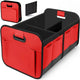 1 Car Trunk Organizer, Automotive Storage, Reinforced Handle, Foldable Multi-Compartment Car Organizer, 600D Oxford Fabric, Suitable for Any Car, SUV, Minivan, Vehicle Storage.red