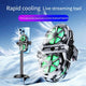 Semiconductor Cooling Fan Back Clip, Instant 3-Second Cooling, Large Area Heat Dissipation, Compatible with All Phone Models, Unobstructed Camera View for Live Streaming & Gaming.(Digital display model)