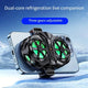 Semiconductor Cooling Fan Back Clip, Instant 3-Second Cooling, Large Area Heat Dissipation, Compatible with All Phone Models, Unobstructed Camera View for Live Streaming & Gaming.(Universal wheel payment)