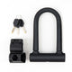 Heavy-Duty Silicone U-Lock – 17mm Alloy Steel Shackle, Anti-Cut & Anti-Saw, Double-Open Locking, Scratch-Proof Silicone Coating, Universal for Bicycles & Motorcycles