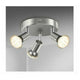 LED Spotlight, IP44, 3x GU10.3 Tilt Spotlights Warm Light Ceiling Light Bathroom Lamp Tilt and Tilt Spotlight