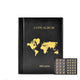 Coin Collection Album and, Tokens Badges, 300 Pockets Coin Binder Storage for Coins, 4.5x4.5 cm, 3.1x3.1 cm, 5 cm, 1 cm