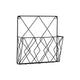 Wall Mounted Newspaper Holder Newspaper Shelf Storage Rack Black Draw