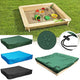 Dustproof cover for sandbox Waterproof sandbox pool cover black 150x150x20cm black 150x150x20cm