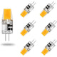 G4 LED bulb AC/DC 12V 5W LED bulbs G4 Warm white 3000K Light sources equivalent to 50W halogen bulb 360° beam angle No flicker, 6-pack, Warm white_jarx