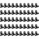 50 Pieces Hinged Metal Clips Strong Spring Black Bulldog Clip 22mm Metal Clips Small Paper Clip for Files Food Bags Photo