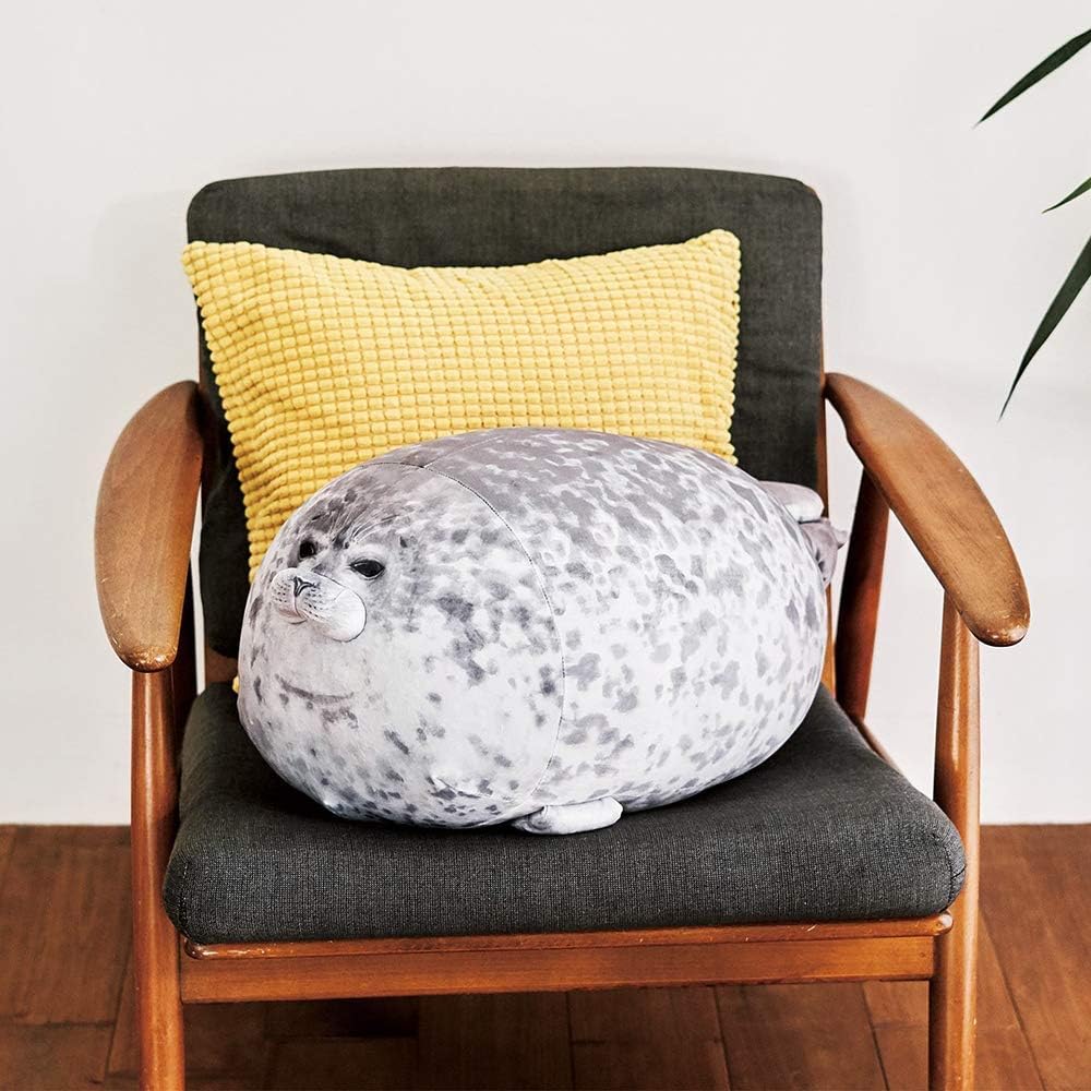 Thick seal pillow cute seal plush toy stuffed animal toy_tfrf 30CM
