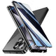 Compatible with Samsung Galaxy S25 Ultra Case Anti-Spy Double-Sided Tempered Glass Magnetic Phone Case - WELLNGS Black_yux Black