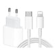 20W Fast Charger with 2m USB-C Cable, White, Compatible with iPhone