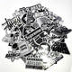 50pcs Waterproof Metal Stickers for Laptop Skate Fashion Graffiti, MultiColor
