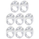 8-Pack Clear Door Handle Stops, 1.57\