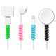8 pack Universal Cable Protector Spiral Bites, MultiColor