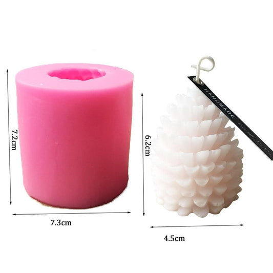 Cone candle molds DIY pink, 1 pack