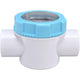 Swimming Pool Check Valve G1.5 PVC Safety Valve with Sight Lens for Spa Filter, 50mm