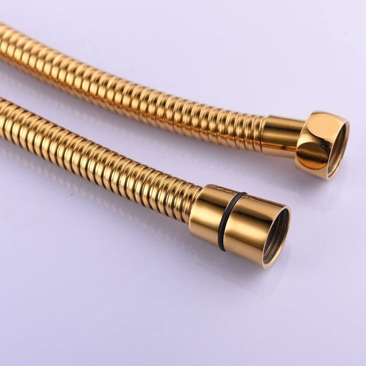 Gold Anti Kink Stainless Steel Flexible Shower Hose with Solid Brass Connector, 2M 78in
