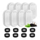 16 Pieces Cat Water Fountain Filters and Foam Sponge for 3.2L Stainless Steel Cat Fountains
