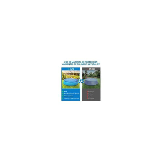 Swimming Pool Cover Round Rain Cover for Above Ground Pools, 457cm Diameter