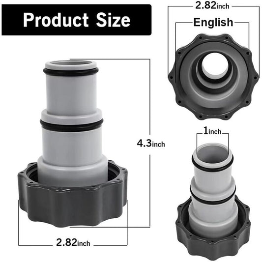 A Adapter Compatible with Intex Swimming Pool Pumps with Screw In Female Thread