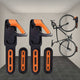 Rubber Coated Bike Rack Wall Mounted Bike Holder 2 Bike Wall Mounts Indoor and Outdoor Use