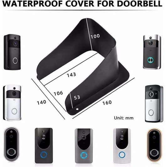 Doorbell Cover, Waterproof Metal Cover Wireless Doorbell for Video Camera, Chime Button, Wireless Doorbell Ring