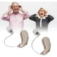 2 Pcs Digital Sound Amplifier, Rechargeable Hearing Aid with Noise Cancellation for Seniors and Adults with Hearing Loss, Silver, Dubuns