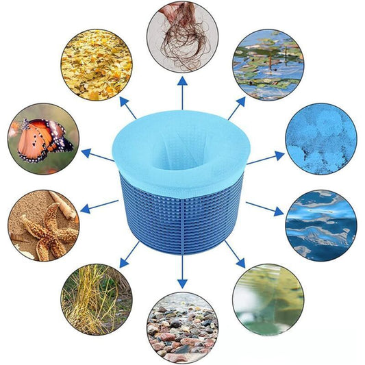 20 Pcs Pool Skimmer Socks, Pool Filter Socks, Reusable and Super Elastic Skimmer Socks for Skimmer Basket, Pump, Swimming Pool, SPA